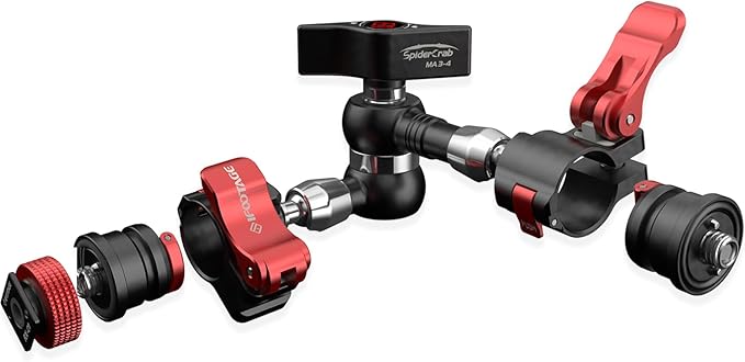 IFOOTAGE Magic Arm Spider Crab MA3-4,Camera Arm with 1/4''&3/8''Screw,7inch Articulating Arm for Video Monitor,Flash Light,Microphone,LED,Monitor,Payload 13.23lbs/6kg