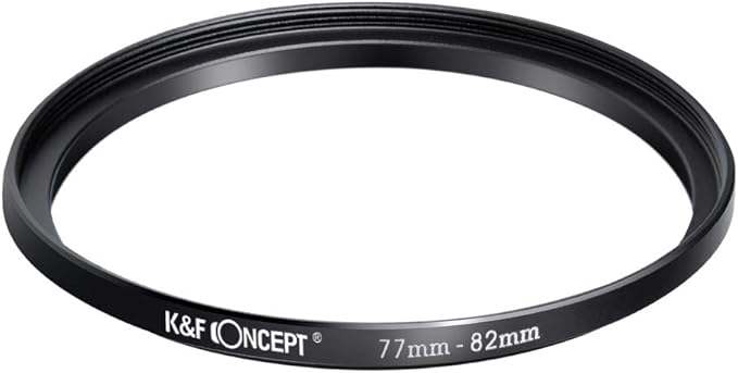 K&F CONCEPT 11pcs Metal Stepping Rings Step Up Ring Set 26-30MM 30-37MM 37-43MM 43-52MM 52-55MM 55-58MM 58-62MM 62-67MM 67-72MM 72-77MM 77-82MM Compatible with Canon Nikon DSLR Cameras Lens