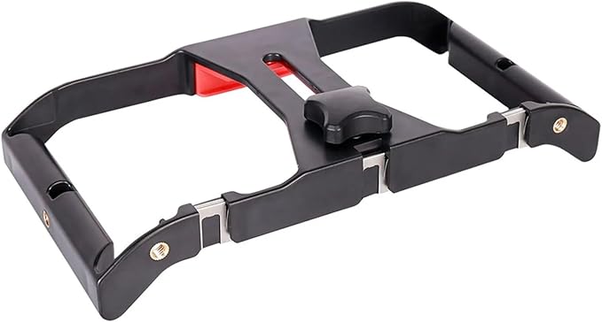 Phone Video Camera Cage Film Making Rig Hand Grip Bracket with Cold Shoe Mount 1/4in Screw for Smartphone Video Vlog Recording