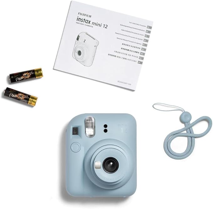 Fujifilm Instax Mini 12 Instant Film Camera - Pastel Blue,(Pack of 10)