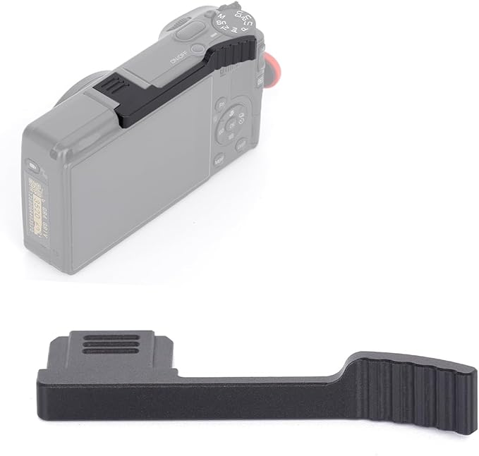 Thumbs Up Grip for Ricoh GR4 GR IV GRIV, Aluminum Alloy Thumb Rest Ergonomic Hot Shoe Thumbs Up Grip Enhanced Grip & Stability for GR4 Camera (Black)
