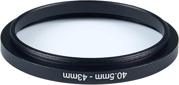 40.5mm to 43mm Step-Up Ring Filter Adapter for All Brands UV ND CPL Metal Ring Step-Up Rings Adapter Filter (40.5mm-43mm)