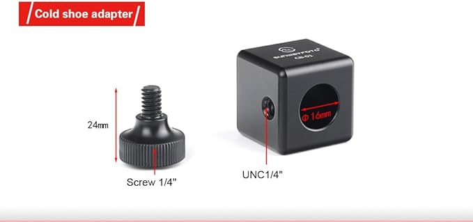 Sunwayfoto CB-01 Cold Shoe Accessory Adapter for Smartphone / Microphone