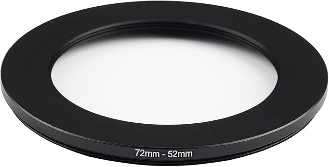 77mm to 52mm Step Down Ring Filter Adapter Applicable to All Brands of UV ND CPL Filter (77mm-52mm)