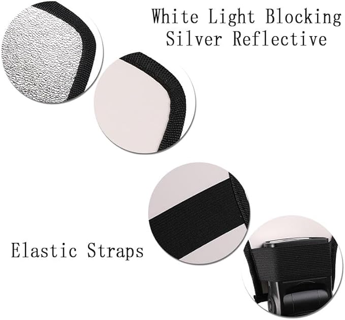 REFLEX CAMERA 2-in-1 Fan-Shaped Flash Diffuser Reflector Silver/White | Portable Lighting Modifier for DSLR Speedlites | Softens Harsh Flash | Studio & Outdoor Photography Tool