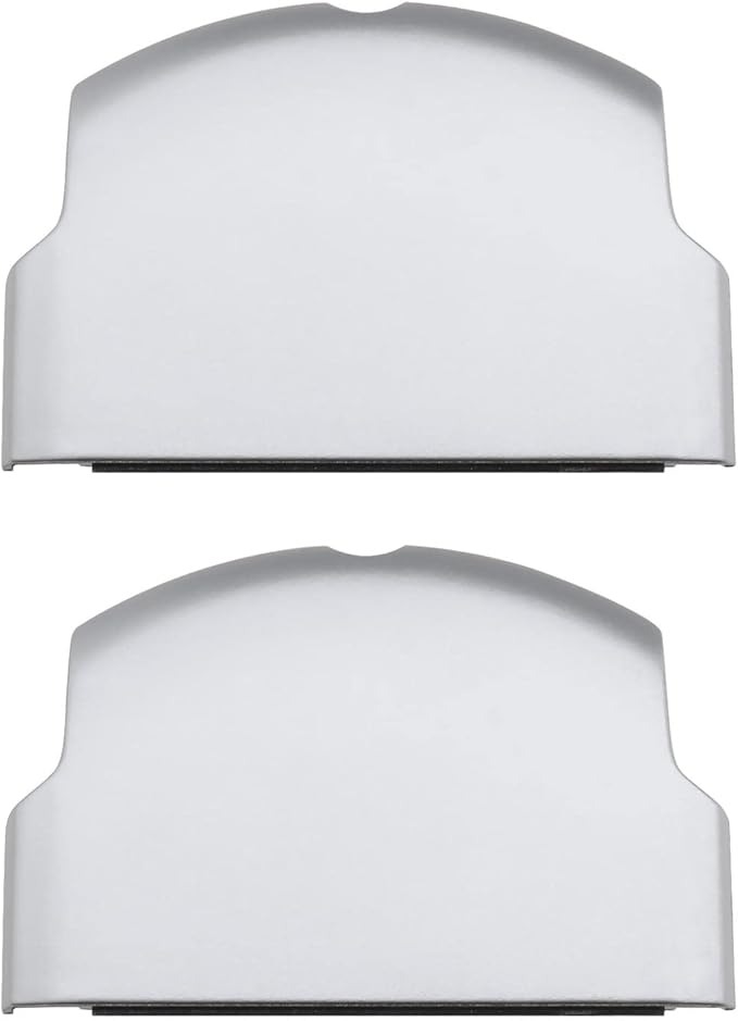 SING F LTD 2PCS Replacement Battery Door Covers Cases Protectors Compatible with Sony PSP 2000 2003 2004 3000 3003 3004 Silver Plastic Console Accessories