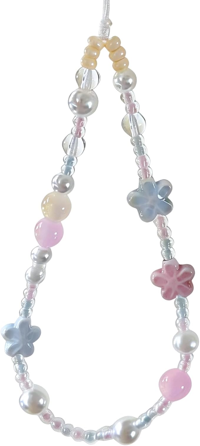 Beaded Camera Wrist Strap Cute Digital Camera Charm Lanyard, Phone Wristlet Charms, Phone Chain for Camera