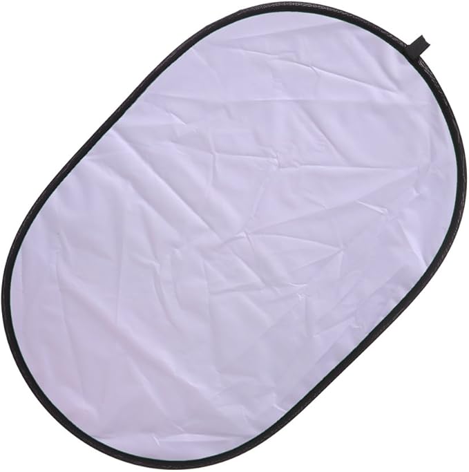 TRUMAGINE Collapsible 5-in-1 Oval Reflector Diffusers for Photography 23"x35"/60x90cm Multi-Disc Reflectors with Carrying Case for Photo Studio Shooting- Translucent, Gold, Silver, Black and White