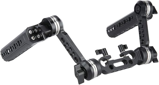 NICEYRIG Rosette Handle Kit with Extension Arm M6 Threaded Applicable for 15mm DSLR Shoulder Pad Rig System - 271