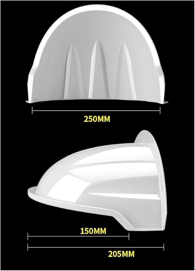 SECUPOE Universal Security Camera Cover Sun & Rain Shield – Weatherproof Protective Roof for Dome/Bullet Outdoor CCTV Cameras (3X White)