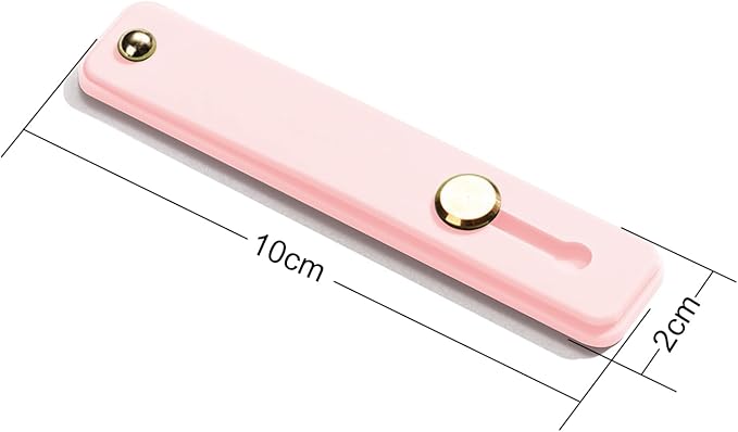 TENOC Phone Grip 2 Pieces Pink Universal Sticky Finger Strap Holder for Smartphone or Cell Phone Case