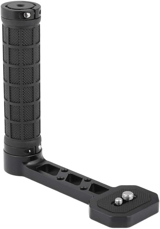 CAMVATE Side Handgrip (Rubber-Covered) L Type for DJI Ronin-S/SC & Zhiyun Crane 2 / V2 Stabilizer Gimbals - 2450
