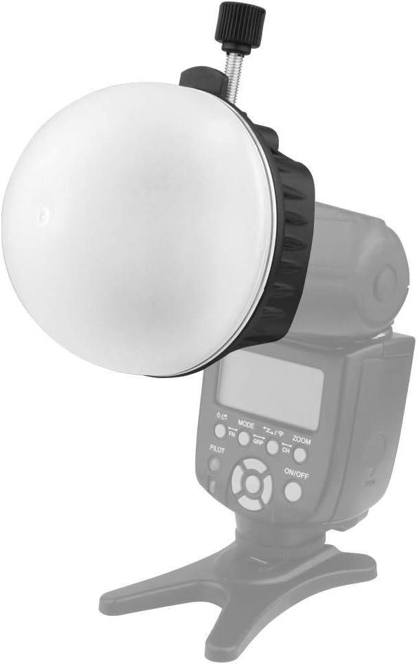 TOAZOE Flash Diffuser with Honeycomb Grid Diffuser Ball Color Filter for Godox YONGNUO Canon Square Flash Speedlight