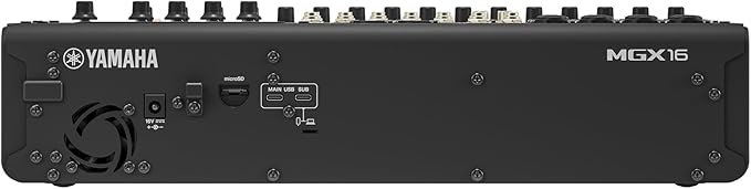 Yamaha MGX16 22ch Digital Mixing Console, Dual USB-C Audio Interface, Includes Cubase Al, WaveLab Cast LE, Basic FX Suite and Steinberg Plus Software Bundle, Black MGX16 B