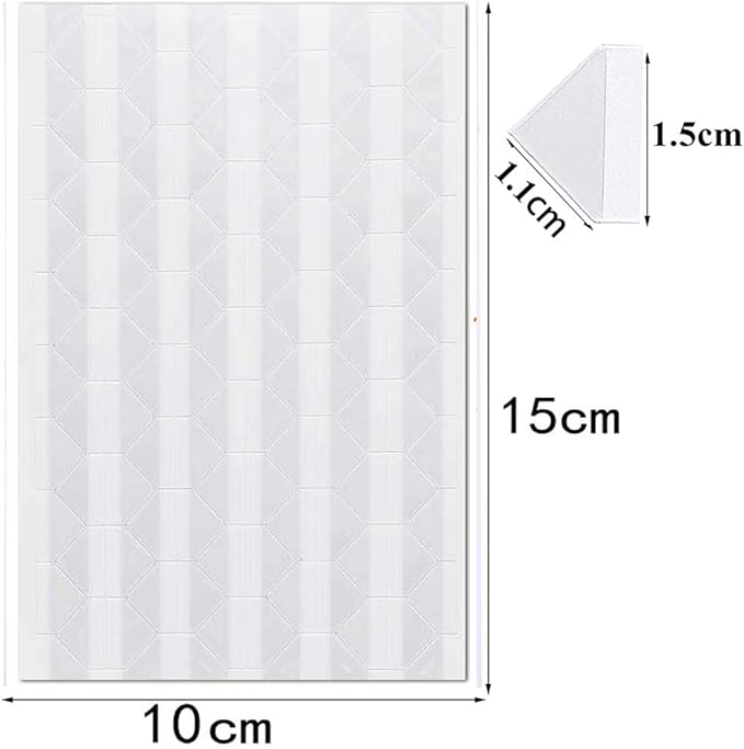Yesallwas Photo Corners Stickers, 1530 Pieces, Clear Self-Adhesive for DIY Craft, Scrapbook, Journal, Album