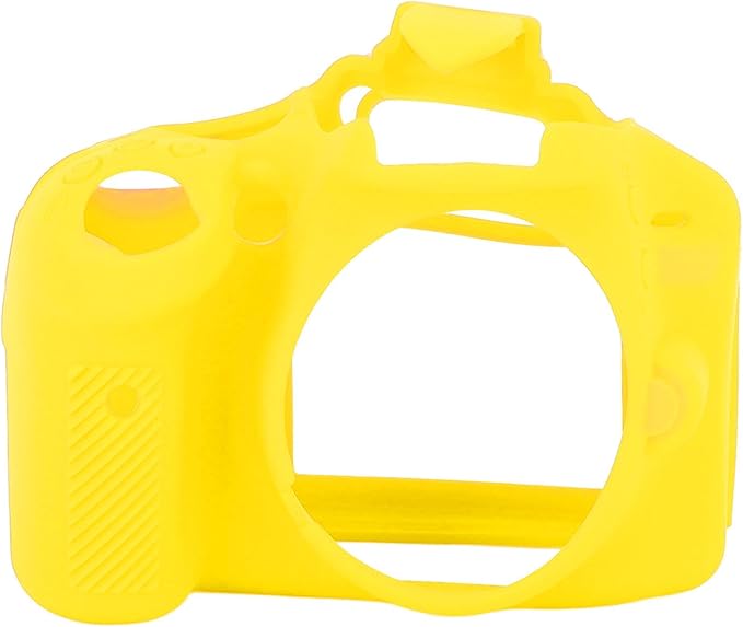 Goshyda Silicone Camera Case for Nikon D3100, Shock Proof Rubber Protective Body Skin Cover Bag for Nikon D3100 (Yellow)