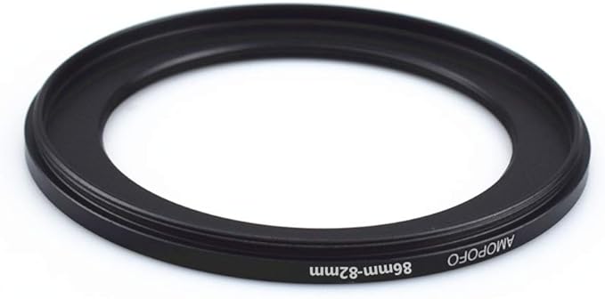 86mm-82mm Step-Down Metal Lens Filter Adapter Ring/86mm Lens to 82mm UV CPL ND Accessory