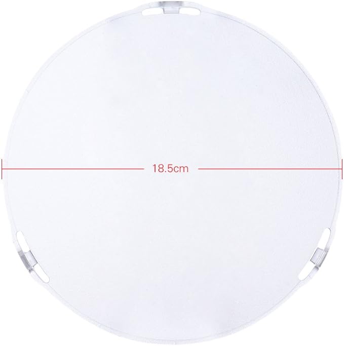 Andoer Photo Studio Portable 18.5cm Frosted-Surface Diffuser Plate for Bowens Mount 7" Standard Reflector Lamp Shade