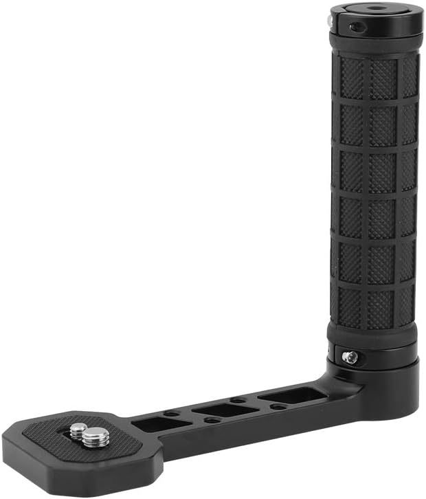 CAMVATE Side Handgrip (Rubber-Covered) L Type for DJI Ronin-S/SC & Zhiyun Crane 2 / V2 Stabilizer Gimbals - 2450