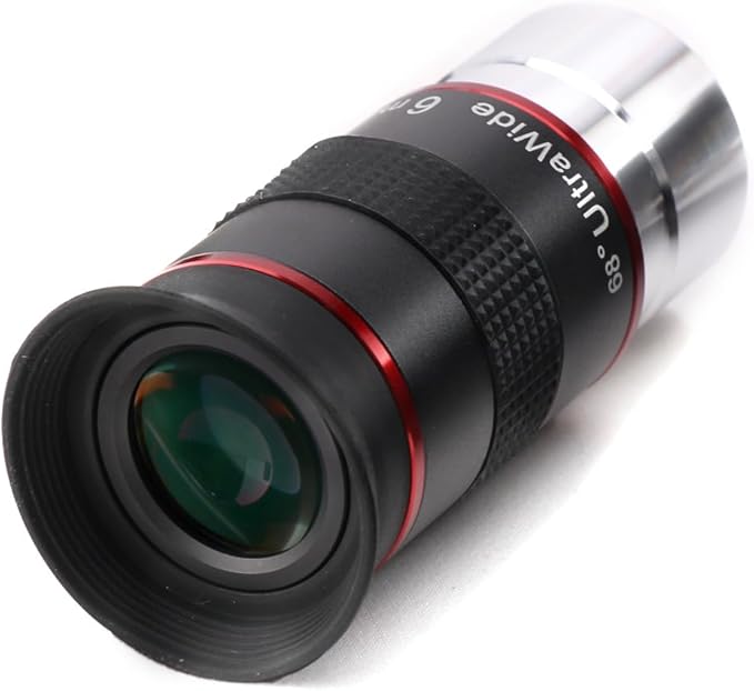 Starboosa 6mm 68° Ultra Wide-Angle Telescope Eyepiece with Polarizing Filter — Upgraded HD Fully Multi-Coated Optics — Long Eye Relief & All-Metal Build — 1.25" Eyepiece Set for Planetary Observation