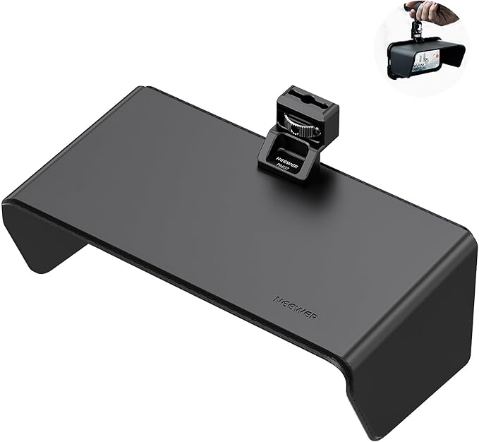 NEEWER Sun Shade Compatible with Sony Xperia PRO-1/1V Phone Cage (PA086/PA087), Quick Release Magnetic Anti Glare Sun Hood Visor for Outdoor Vlogging Mobile Photography, PA097