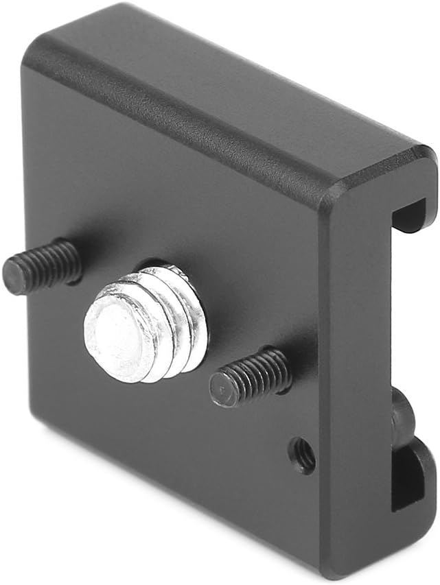 2 Pack Cold Shoe Mount Adapter Cold Shoe Bracket Standard Shoe Type with 1/4" Thread Hole for Camera DSLR Flash Led Light Monitor Video and More