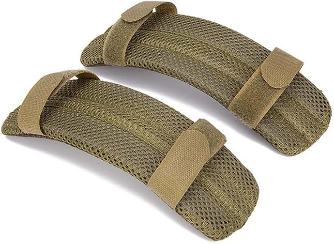 Tactical Vest Shoulder Strap Pad Backpack Laptop Guitar Shoulder Strap Mesh Padded Cushion 1 Pair