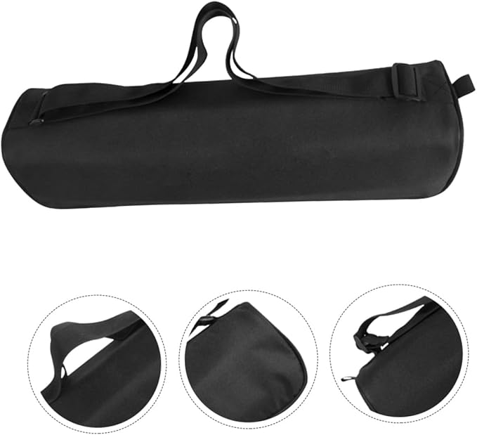 Portable Padded Tripod Carrying Case Storage Bag with Comfortable Shoulder Strap for Camera Tripods and Light Stands Unisex Design Black