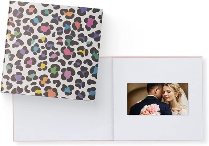 Heirloom Video Book - 5" HD Screen for Custom Memory Gift - Wedding Birthday Christmas Anniversary - 20 Min Video Photo Keepsake - USB Rechargeable - Animal