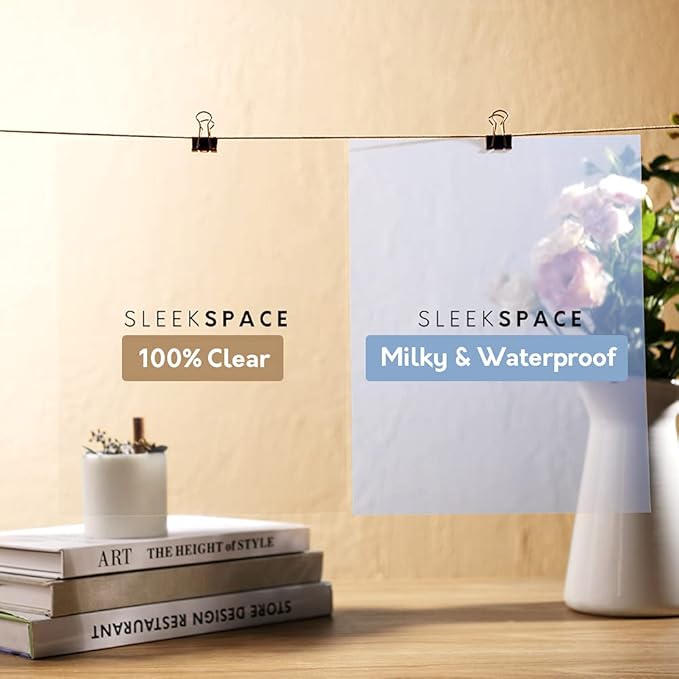 Sleek Space Milky Transparency Film for Inkjet Printers, Screen Printing | 100% Waterproof, Anti-curl, Anti-static | High Ink Density, Quick Dry Ink | For Silk Screen, Offset, T-Shirts | 190 +/-5 psm