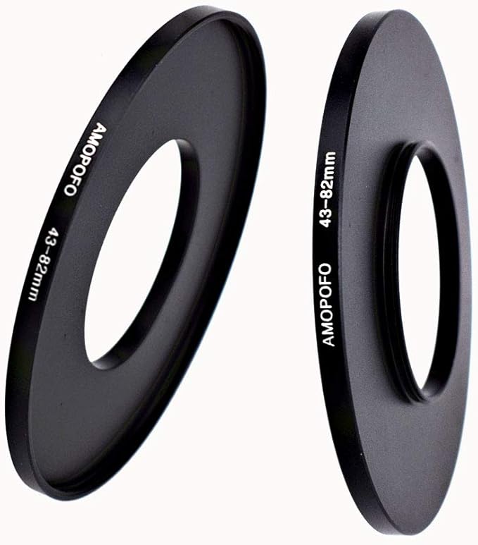 43mm Lens to 82mm Camera Filter Ring Compatible with for All Brands 43mm Lens and 82mm UV,ND,CPL Camera Filter Accessories