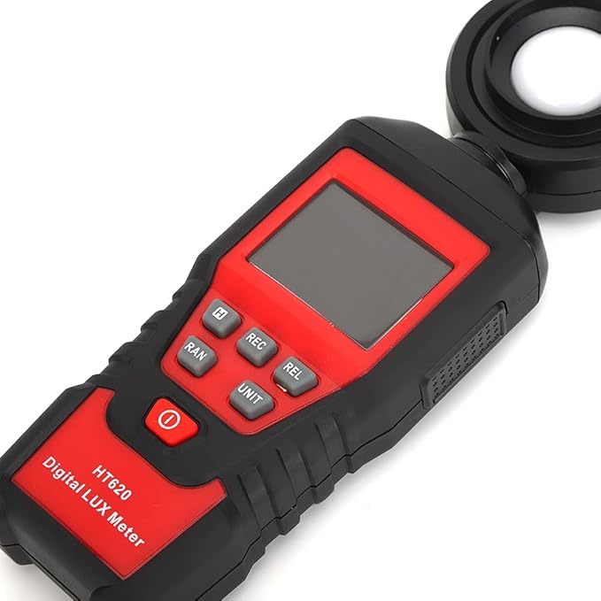 HT620 Portable Light Meter Digital Luxmeter Illuminometer Lux FC Measurement for Photography Studio Lighting Engineers ABS 185x60x30mm