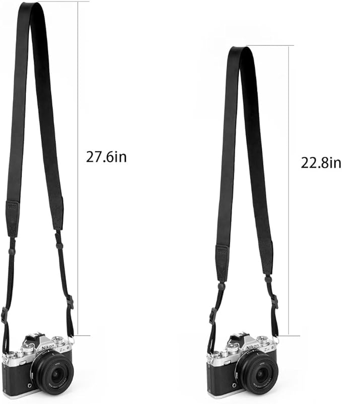 CANPIS Crazy Horse Leather Camera Strap,Vintage Camera Strap,Adjustable Camera Neck Shoulder Strap for Photographers