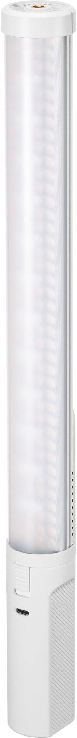 Godox Mini RGB LED Light Stick, 2500–8500K Bi-Color & RGB Wand, 1580 Lux, Built-in Battery, App & Onboard Control, FX Effects, Barndoors, Carry Bag (LC500RMINIWHT)
