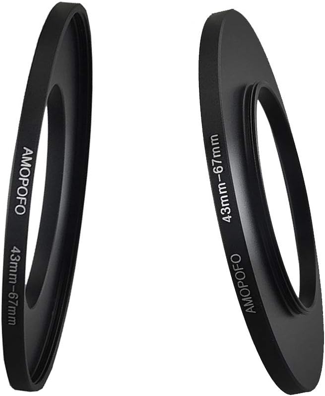 43mm Lens to 67mm Camera Filter Ring Compatible with for All Brands 43mm Lens and 67mm UV,ND,CPL Camera Filter Accessories