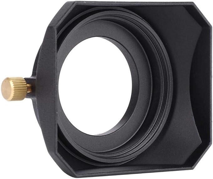Qiilu Square Lens Hood Shade, Accessory for Camcorder Digital for DV and Digital Video Camera Lens Filter(52mm)