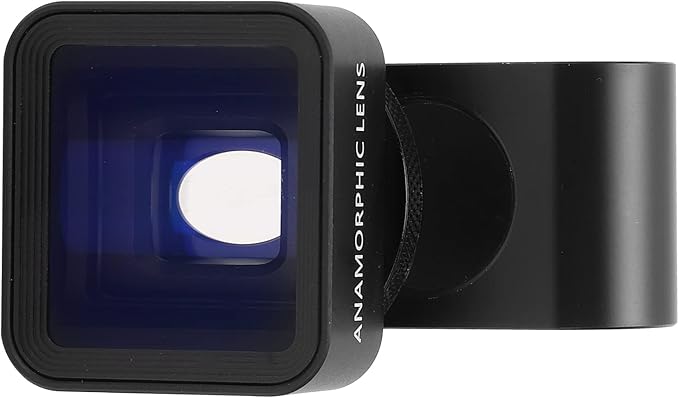 Phones Mobile Anamorphic Lens,1.33X Wide Screen Deformation Filmmaking Lens,for Phones/Pad