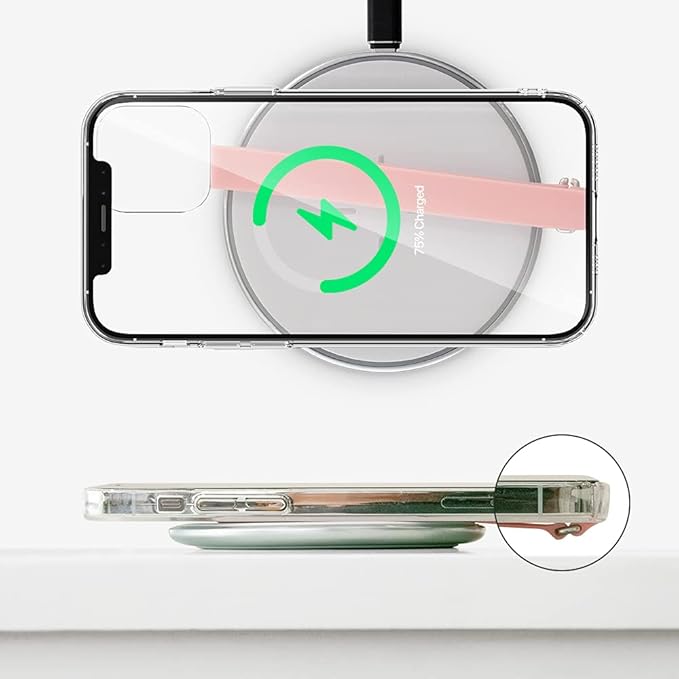 C-Shaped Clip Finger Phone Grip, Sinjimoru Silicone Cell Phone Strap for Phone Case with Clip as Phone Loop Holder for iPhone Case & Samsung Phone. Sinji Loop Clip Black 200