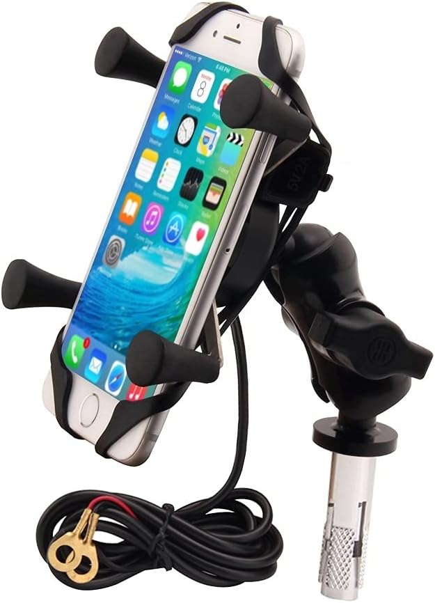 Motorcycles Phone Mount with Charger Mobile Phone Holder GPS Navigation Bracket for BMW S1000RR Suzuki GSX 1300R Hayabusa GSX-R 600 750 1000 Yamaha YZF Kawasaki Ninja Honda CBR -2023 New