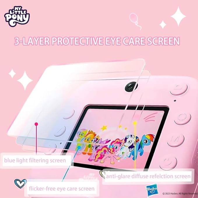 My Little Pony Rainbow Series Children Print Camera, Polaroid Camera for Kids, Kids Camera Instant Print,3 Year Old Girl Gifts,Pinkie Pie