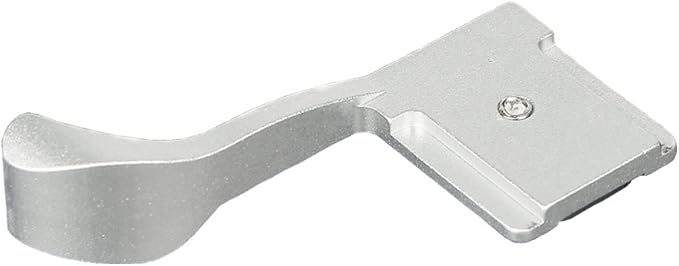 Metal Thumb Up Grip Hot Shoe Thumb Rest Grip Compatible for X100 X100S X10 X20 X-PRO1 X-E1 E-PL5 E-PL3 E-PL2 E-PL1 ME M9 M9-P M8 - Silver
