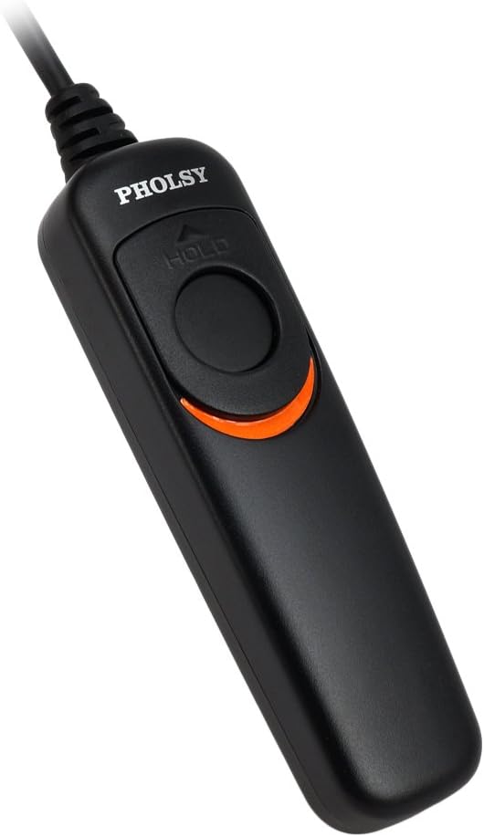 PHOLSY N8 Shutter Remote Control Cable Release Cord for Nikon Z8, Z9, D3, D4, D4s, D5, D6, D800, D850, D810, D700, D500, D300, D200, F6, F100, F5, F90, N90s, D1X, D2H, D3X, Replaces Nikon MC-30A