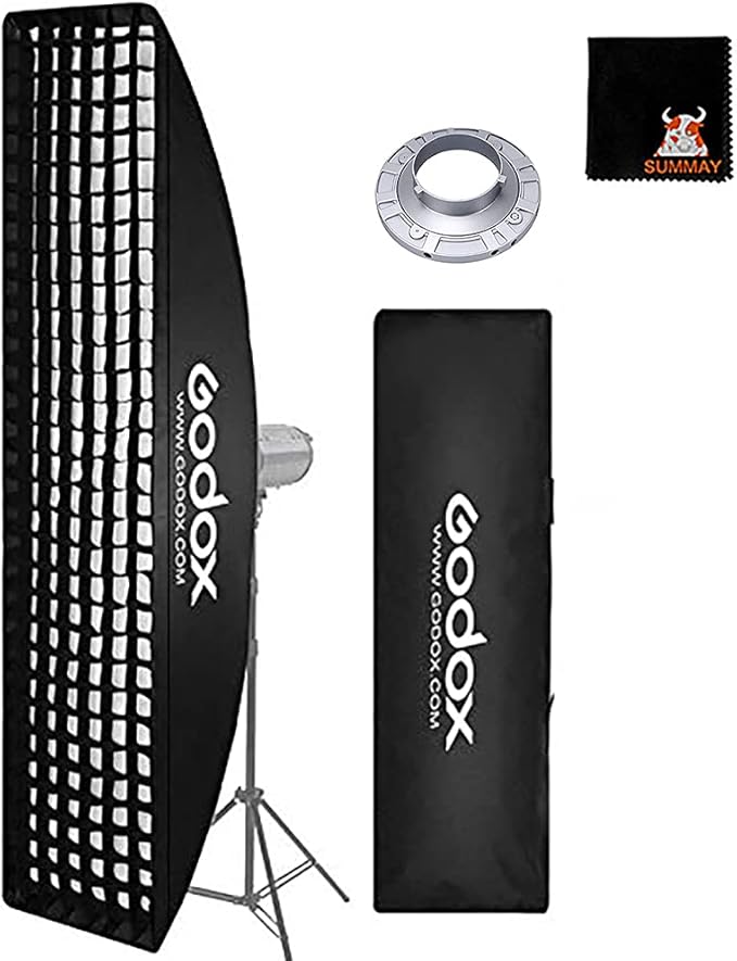 GODOX 35x160cm / 14"x63" Honeycomb Grid Softbox Bowens Mount for Shooting Flash Speedlite