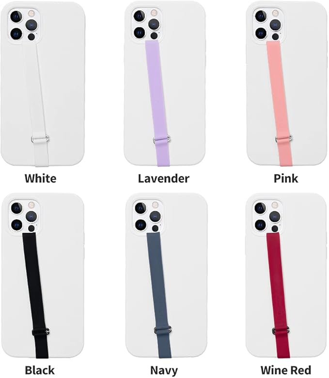 C-Shaped Clip Finger Phone Grip, Sinjimoru Silicone Cell Phone Strap for Phone Case with Clip as Phone Loop Holder for iPhone Case & Samsung Phone. Sinji Loop Clip White 230