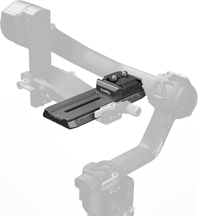 SMALLRIG Quick Release Plate Adapter for Manfrotto for DJI RS 4 / RS 4 Pro / RS3 / RS 3 Pro/RS 2 / RSC 2, Included Quick Release Base, HawkLock H38-4638