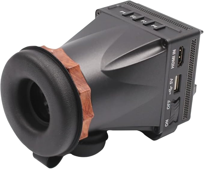Portkeys LEYE SDI Electronic Viewfinder 2.4 Inch LCD Monitor with Battery Plate [Adjustable Diopter +8D~-3D]
