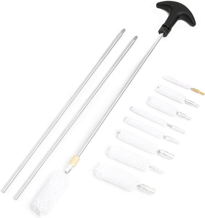 Universal Cleaning Kit for All Guns - Brushes for Pistol, Handgun, Shotgun, Rifle - Elite Brass Rods and Accessories for Men