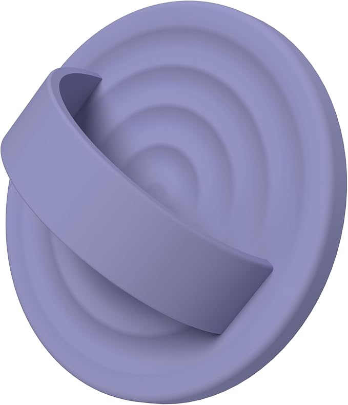 Magnetic Phone Grip Ring Holder, Liquid Silicone Magnet Cell Phone Grip Finger Loop, Compatible with Magsafe, Back of Phone for iPhone 17/16/15/14/13/12 Series, Lavender
