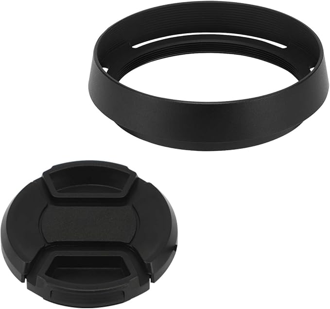 Haoge LH-LQ Metal Lens Hood Shade with Cap for Leica Q3 Q3-43 Q2 Q-P QP q Typ 116 Typ116 Camera Black