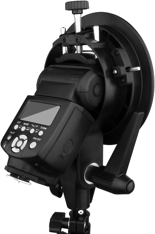 Godox S-Type Bracket Bowens S Mount Holder for Speedlite with 20 Pieces Gel Light Filter